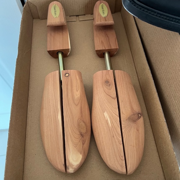 J.M. Weston 11D Black Leather Half-Hunt Derby w/ Shoe Trees - Picture 14 of 14